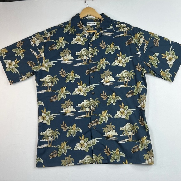 Pierre Cardin Hawaiian Tropical Summer Beach Vacation shirt. Size Large - Picture 2 of 10